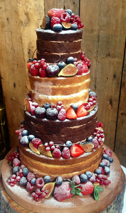 Naked Wedding Cake Essex – Blake Hall, Ongar, 27th March 2016