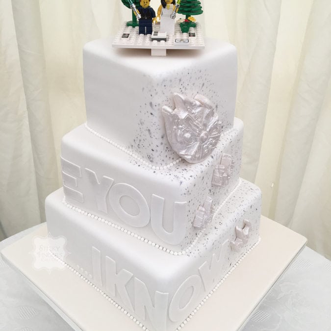 Star Wars Inspired Wedding cake, Rochford, Essex – Sutton Hall, 3rd June 2017